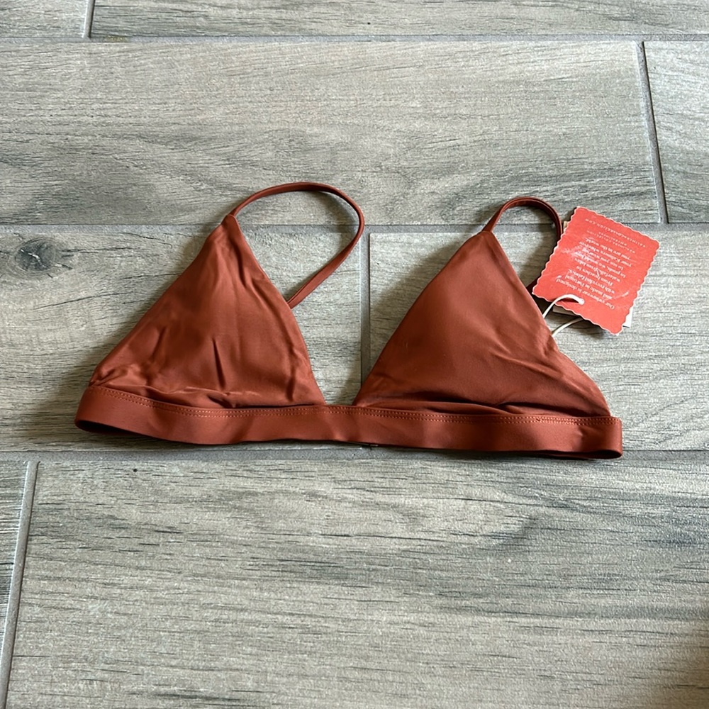 Kalimera brown bikini top